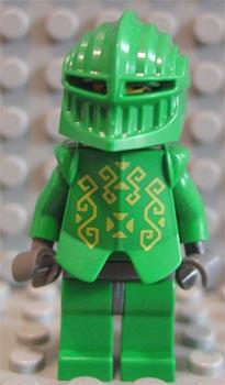 LEGO Minifigure-Knights Kingdom II - Rascus with Armor, Plain Torso-Castle / Knights Kingdom II-CAS261-Creative Brick Builders